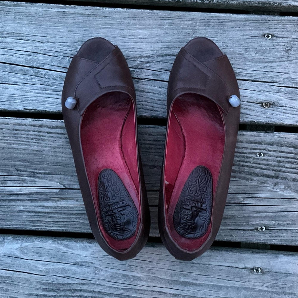 Anthropologie open-toe shoes